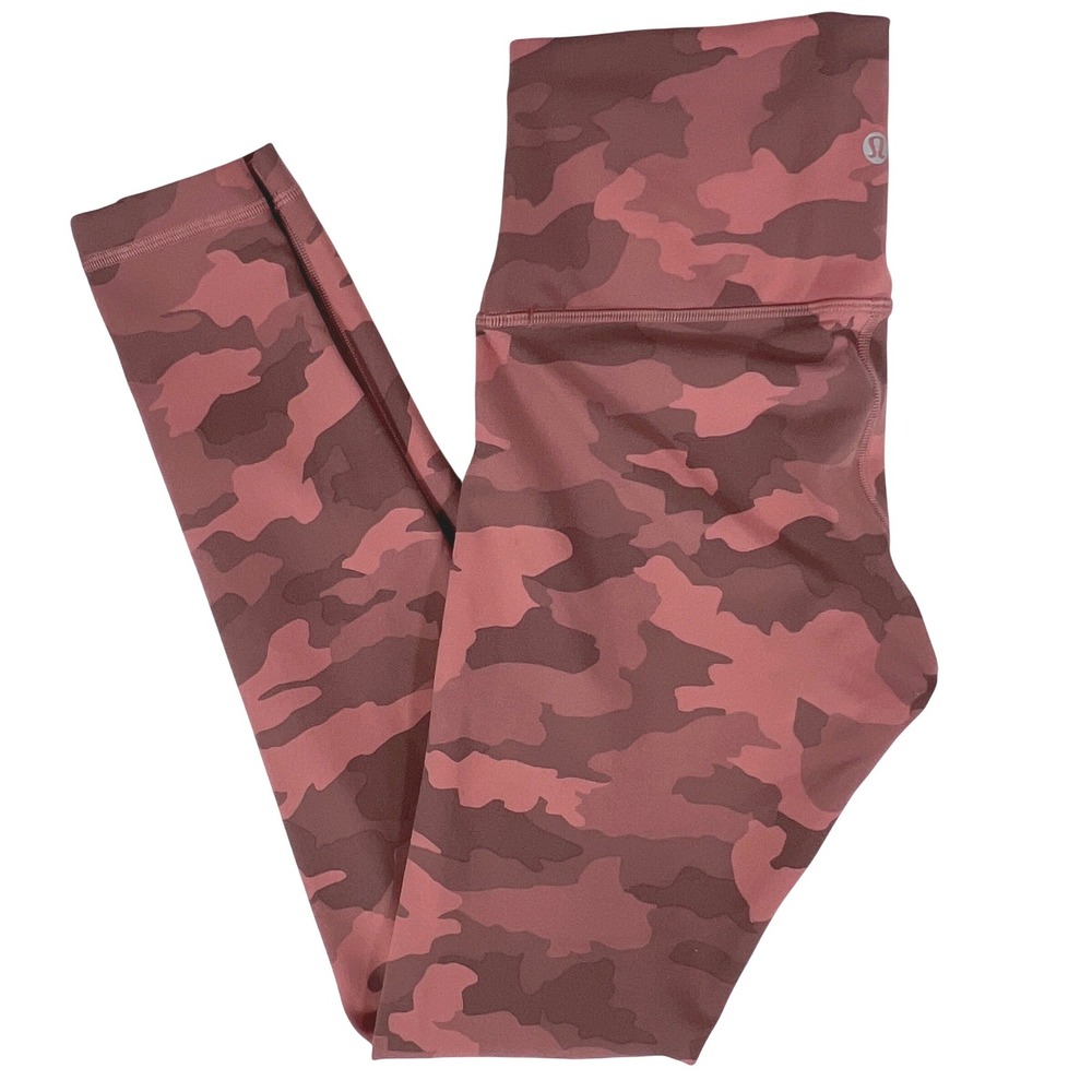 Lululemon Wunder Train High Rise Leggings 6 W5DJ3S Camo Athleisure Yoga Gorpcore